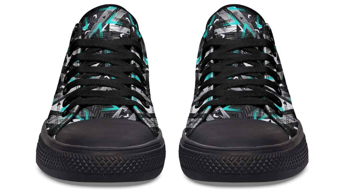 image-Fashion Printed Couple High Top Canvas Shoes