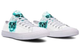 image-Fashion Printed Couple High Top Canvas Shoes