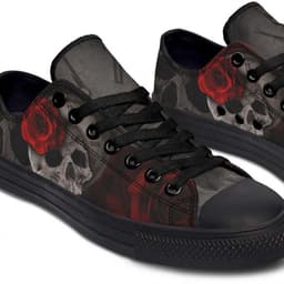 image-Fashion Printed Couple High Top Canvas Shoes