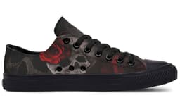 image-Fashion Printed Couple High Top Canvas Shoes