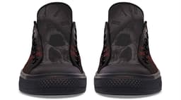 image-Fashion Printed Couple High Top Canvas Shoes