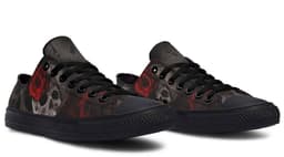image-Fashion Printed Couple High Top Canvas Shoes