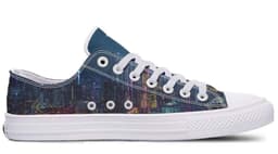 image-Fashion Printed Couple High Top Canvas Shoes