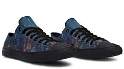image-Fashion Printed Couple High Top Canvas Shoes