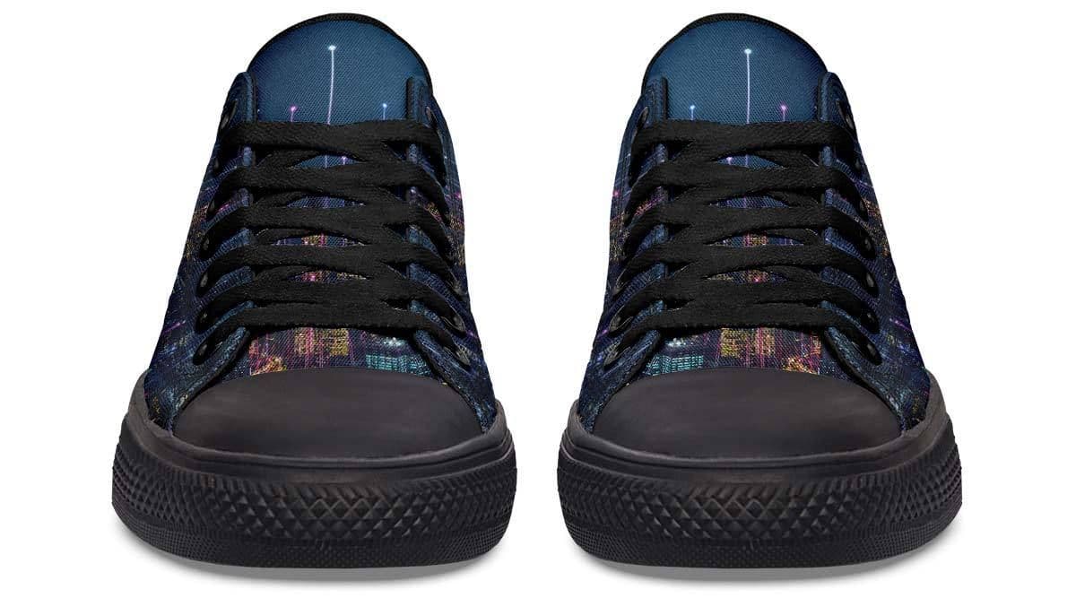 image-Fashion Printed Couple High Top Canvas Shoes