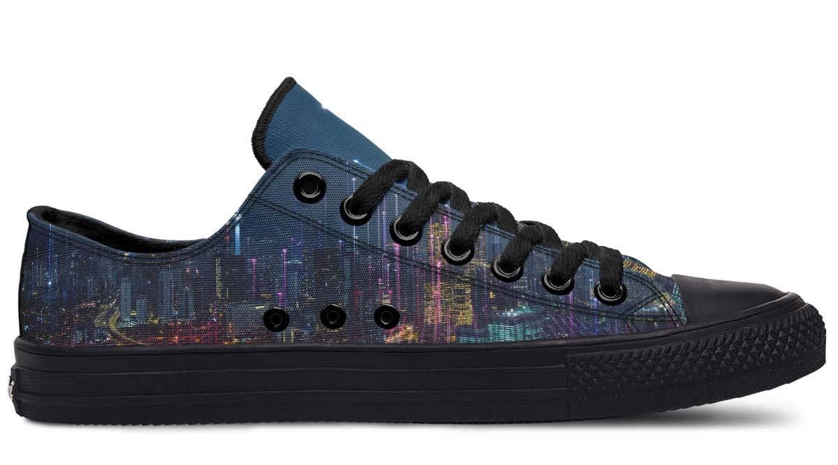 image-Fashion Printed Couple High Top Canvas Shoes