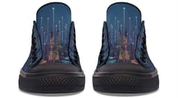 image-Fashion Printed Couple High Top Canvas Shoes