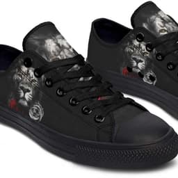 image-Fashion Printed Couple High Top Canvas Shoes