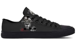 image-Fashion Printed Couple High Top Canvas Shoes
