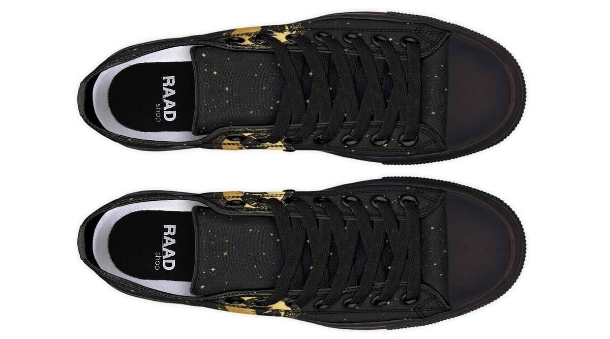 image-Fashion Printed Couple High Top Canvas Shoes