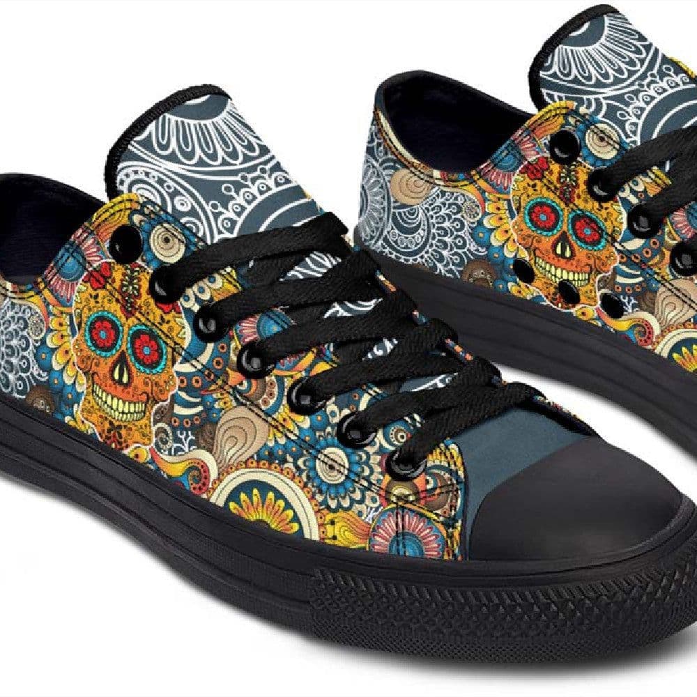 image-Fashion Printed Couple High Top Canvas Shoes