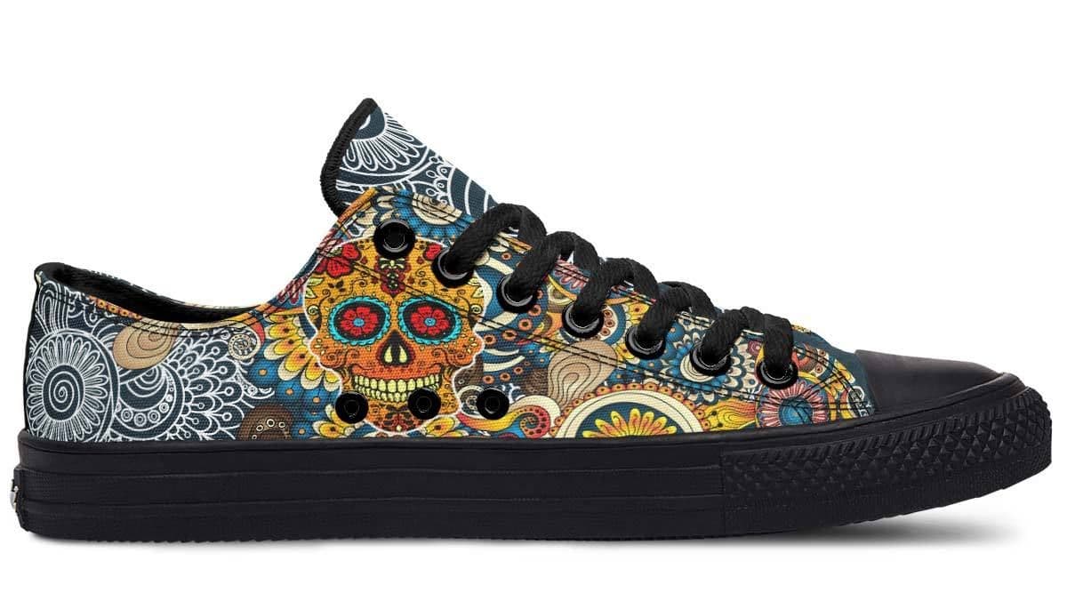 image-Fashion Printed Couple High Top Canvas Shoes