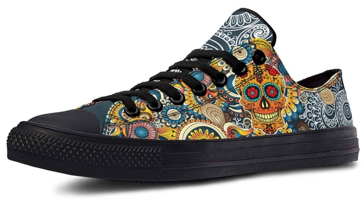 image-Fashion Printed Couple High Top Canvas Shoes