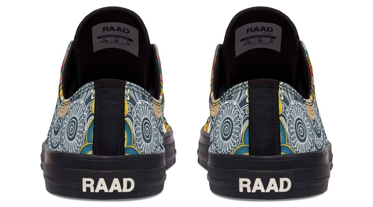 image-Fashion Printed Couple High Top Canvas Shoes