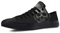 image-Fashion Printed Couple High Top Canvas Shoes