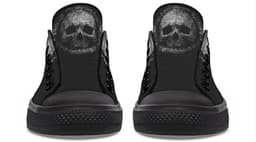 image-Fashion Printed Couple High Top Canvas Shoes