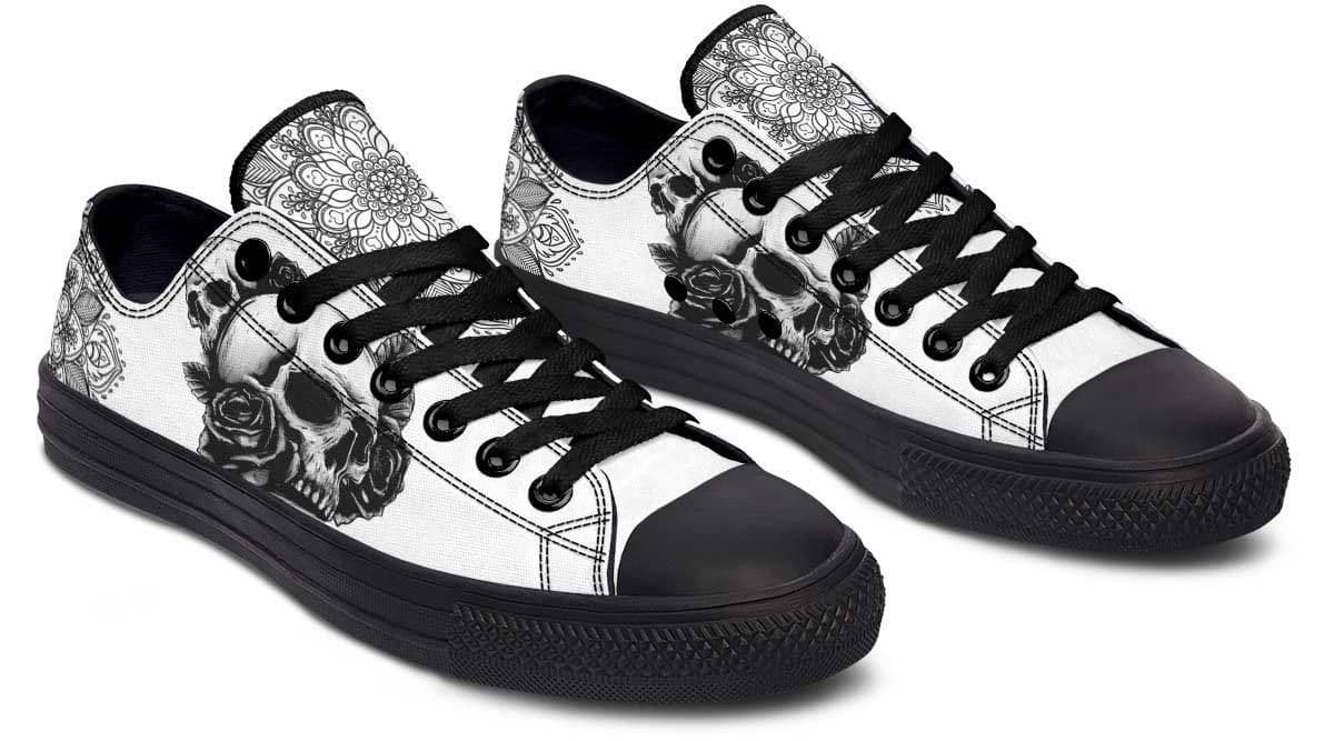 image-Fashion Printed Couple High Top Canvas Shoes