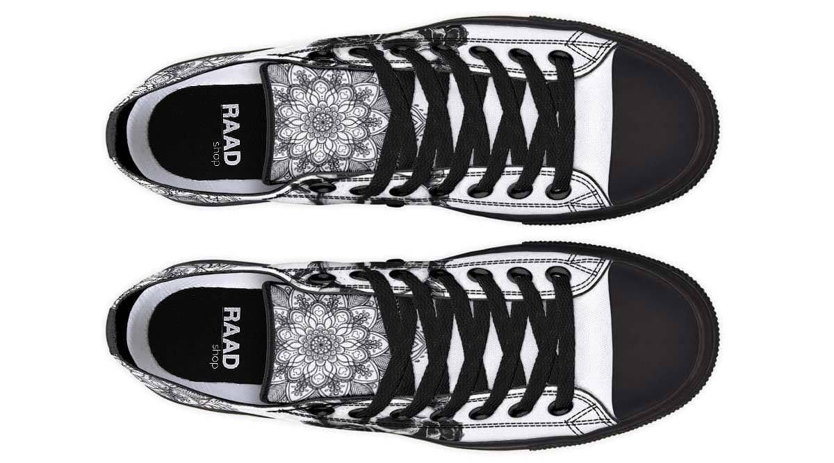 image-Fashion Printed Couple High Top Canvas Shoes