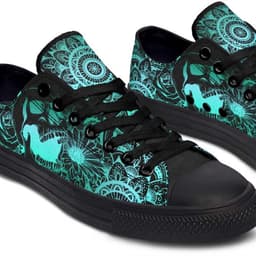 image-Fashion Printed Couple High Top Canvas Shoes