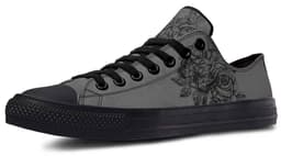 image-Fashion Printed Couple High Top Canvas Shoes