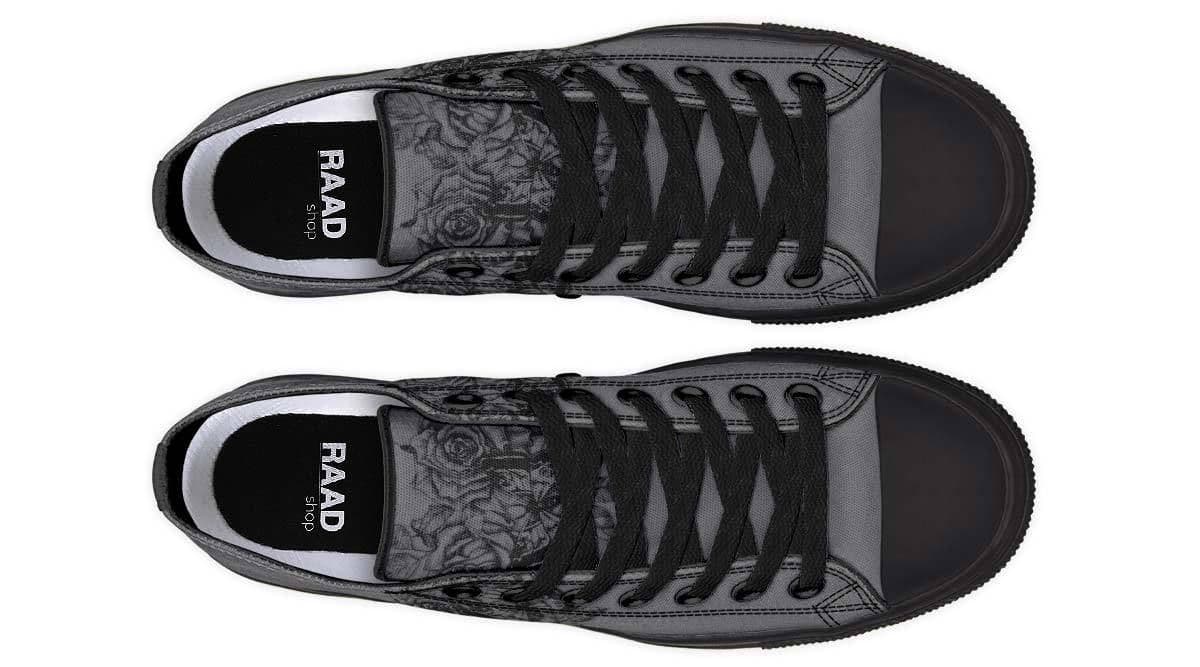 image-Fashion Printed Couple High Top Canvas Shoes