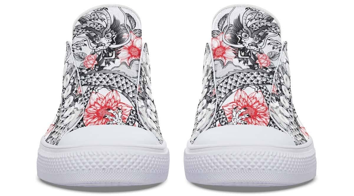 image-Fashion Printed Couple High Top Canvas Shoes