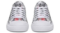 image-Fashion Printed Couple High Top Canvas Shoes