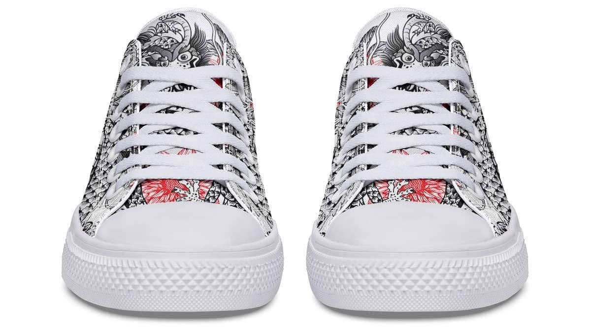 image-Fashion Printed Couple High Top Canvas Shoes