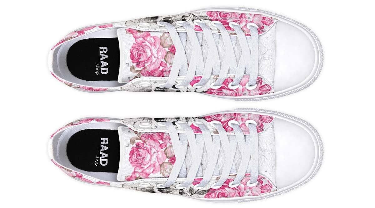 image-Fashion Printed Couple High Top Canvas Shoes