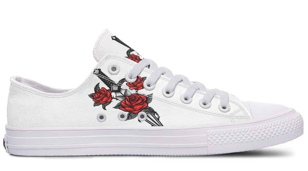image-Fashion Printed Couple High Top Canvas Shoes