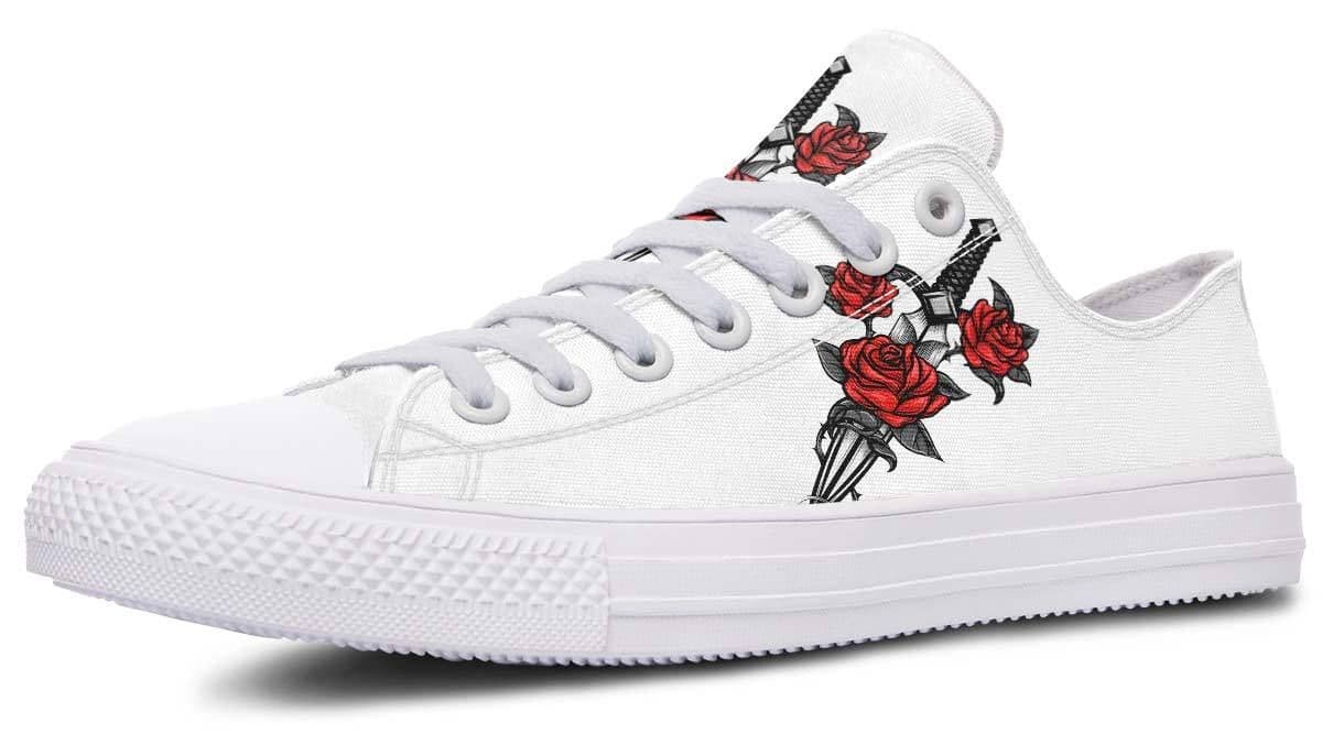 image-Fashion Printed Couple High Top Canvas Shoes