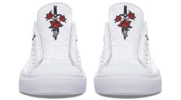 image-Fashion Printed Couple High Top Canvas Shoes