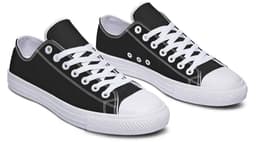 image-Fashion Printed Couple High Top Canvas Shoes