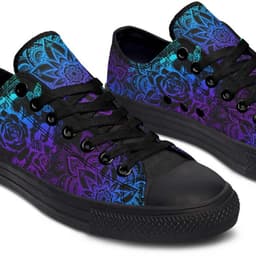 image-Fashion Printed Couple High Top Canvas Shoes