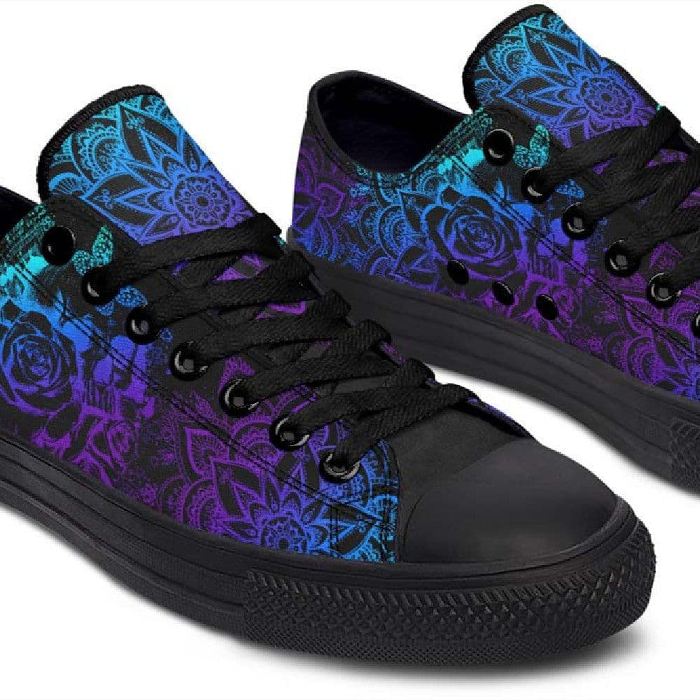 image-Fashion Printed Couple High Top Canvas Shoes