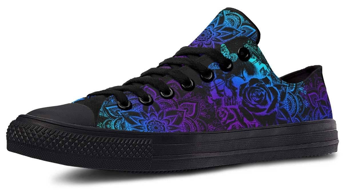 image-Fashion Printed Couple High Top Canvas Shoes