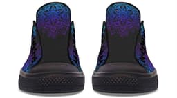 image-Fashion Printed Couple High Top Canvas Shoes