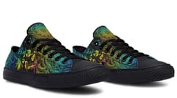 image-Fashion Printed Couple High Top Canvas Shoes