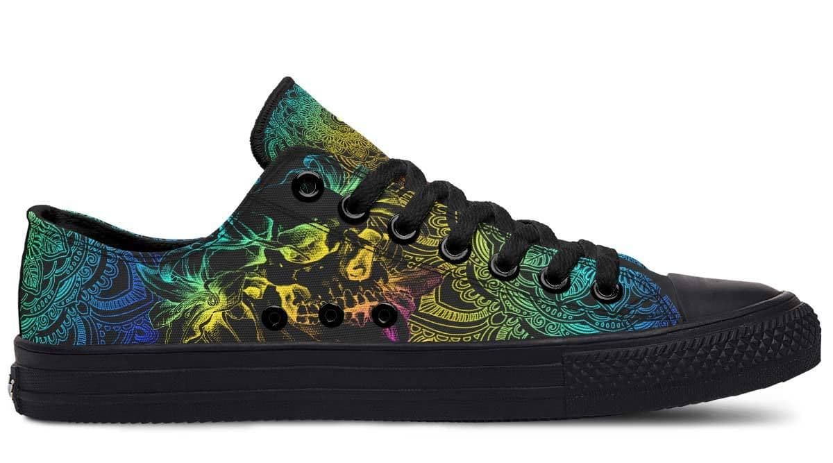 image-Fashion Printed Couple High Top Canvas Shoes