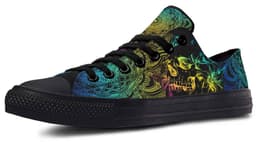 image-Fashion Printed Couple High Top Canvas Shoes