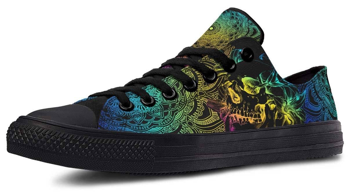 image-Fashion Printed Couple High Top Canvas Shoes