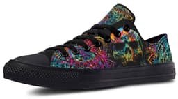 image-Fashion Printed Couple High Top Canvas Shoes
