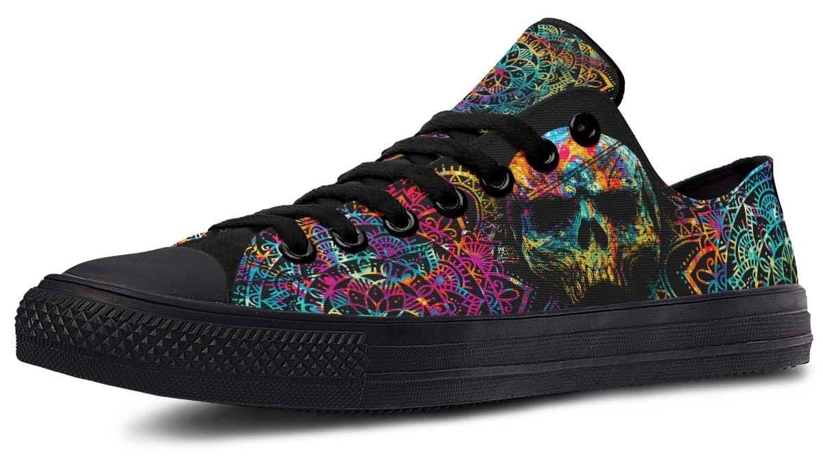 image-Fashion Printed Couple High Top Canvas Shoes