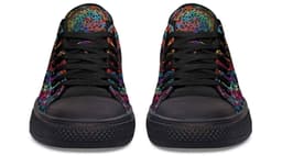 image-Fashion Printed Couple High Top Canvas Shoes