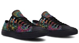 image-Fashion Printed Couple High Top Canvas Shoes