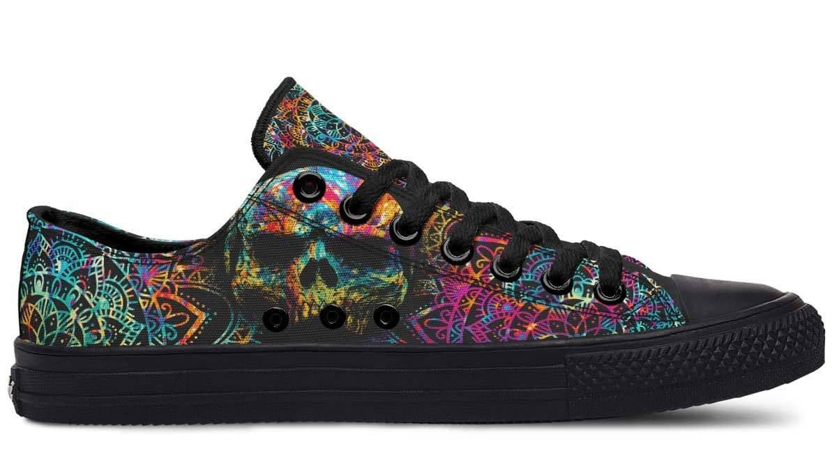 image-Fashion Printed Couple High Top Canvas Shoes
