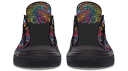 image-Fashion Printed Couple High Top Canvas Shoes