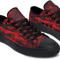 image-Fashion Printed Couple High Top Canvas Shoes