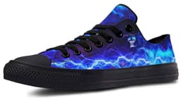 image-Fashion Printed Couple High Top Canvas Shoes