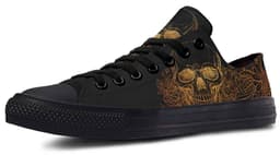 image-Fashion Printed Couple High Top Canvas Shoes